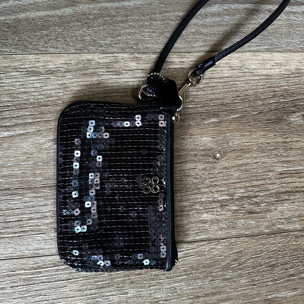 Coach Sequin Wristlet